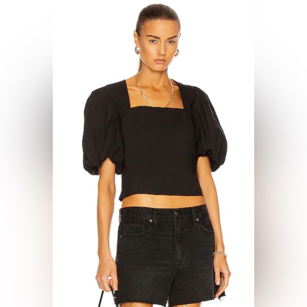 Frame Puffy Sleeve Top